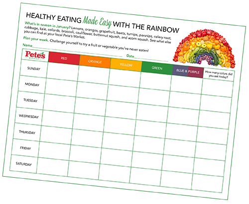 Healthy Eating Blog Calendar